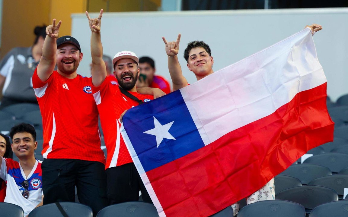 Los aficionados de Chile en la Copa América 2024. EFE/EPA/KEVIN JAIRAJ