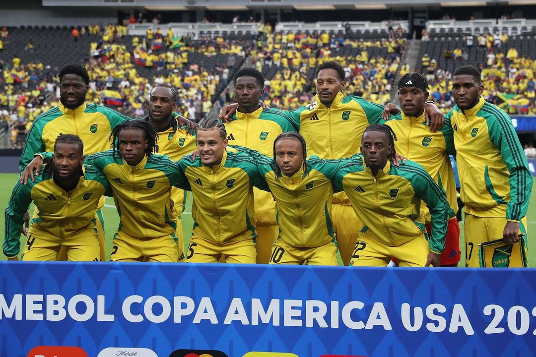 Registro general este miércoles, 26 de junio, del equipo titular de Jamaica que enfrentó a Ecuador en partido válido por el grupo B del Copa América 2024, en el estadio Allegiant de Las Vegas (Nevada). EFE/Caroline Brehman