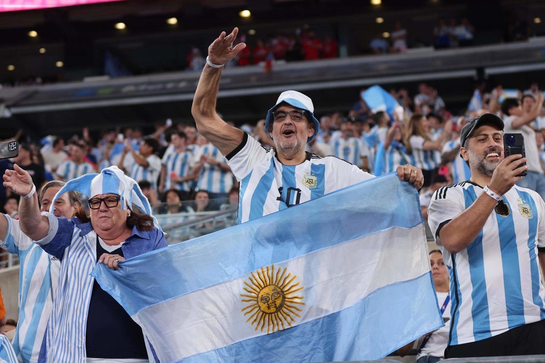 Los fanáticos de Argentina en la Copa América 2024. EFE/EPA/JUSTIN LANE